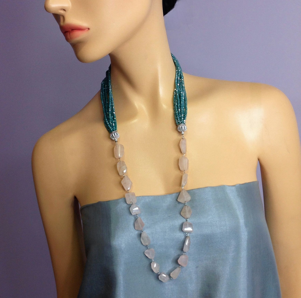 Crystal photo deals necklace