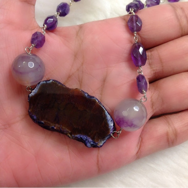 Mystical Amethyst Statement Necklace