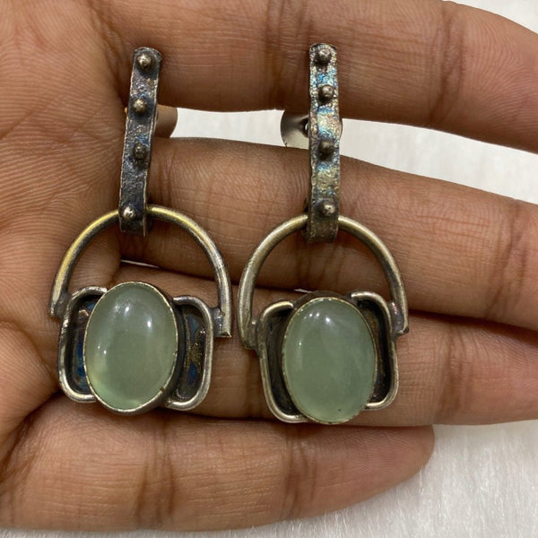 Delicious Candy of Olive Green Aventurine Earrings