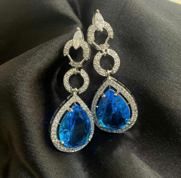 Heart of Blue Ocean Drops Earrings