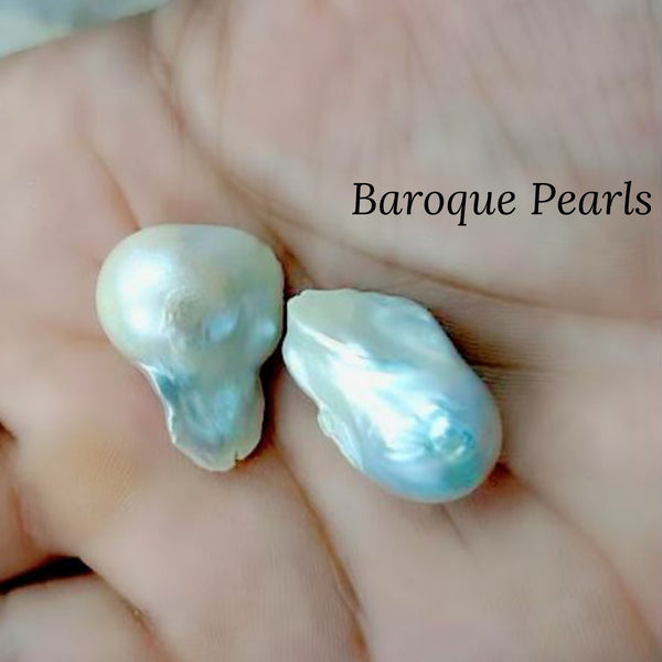 Dazzling Baroque Pearls with Black Beads Choker Necklace