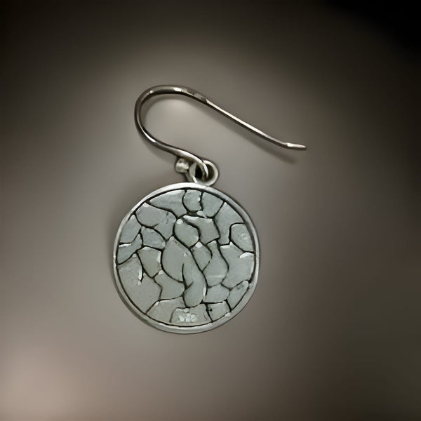 Silver Lion Drop Earrings