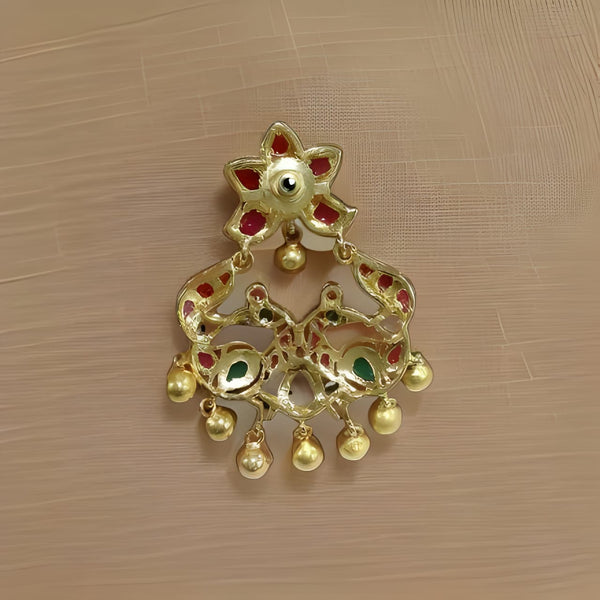 Peacock Chandbaali Drop Earrings