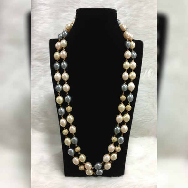 Candle Light Orange Shell Pearls Necklace