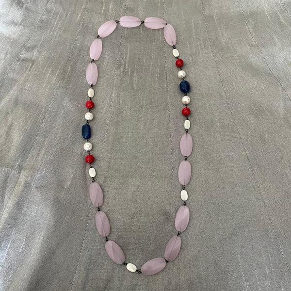 Classy Lavender Pink MOP Necklace