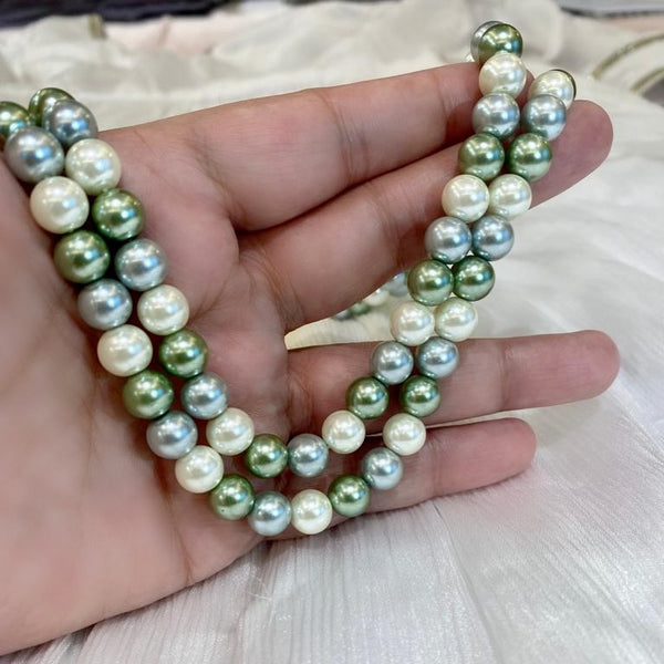 Serene Waves of 2 Stranded Pearl Necklace