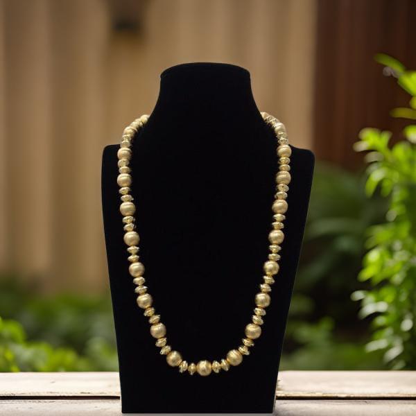 Enchantres Golden Allure Beads Necklace