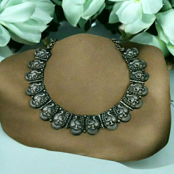 Silver Peacock Beautiful Choker Necklace