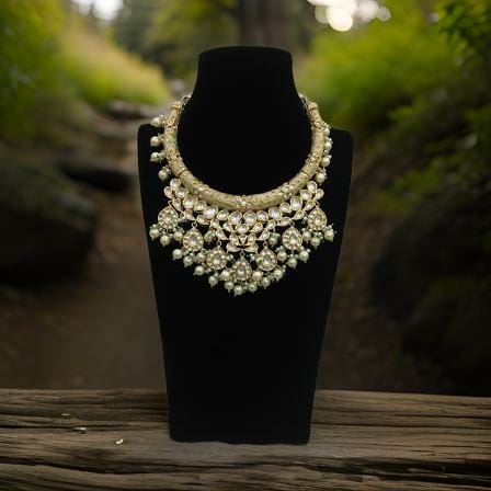 Marvellous Beautiful Meenakari With Kundan Choker Necklace Set