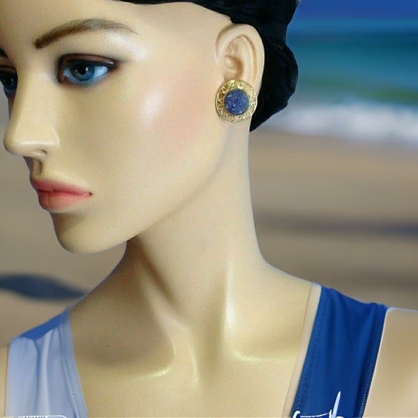 Blue Chalcedony Earrings
