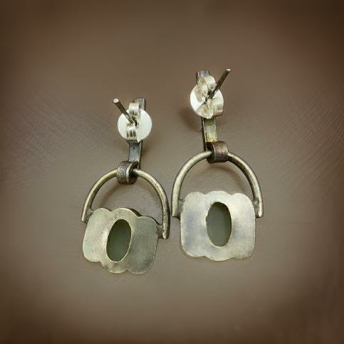 Delicious Candy of Olive Green Aventurine Earrings