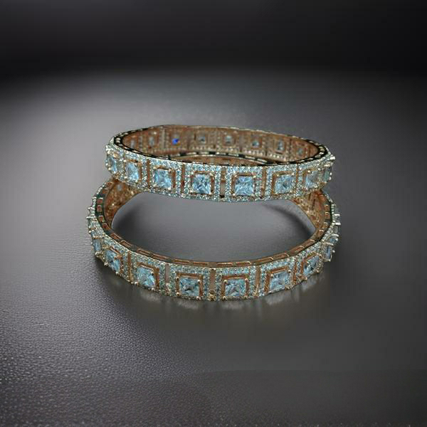 Delicious Squares of Rose Gold & Crystal Bangles