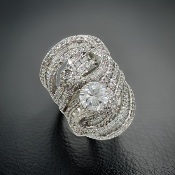 Distinctive Heart of Crystal Ring