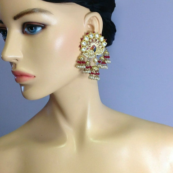 Magnificent Pleasing Peacock Jhumka Earrings