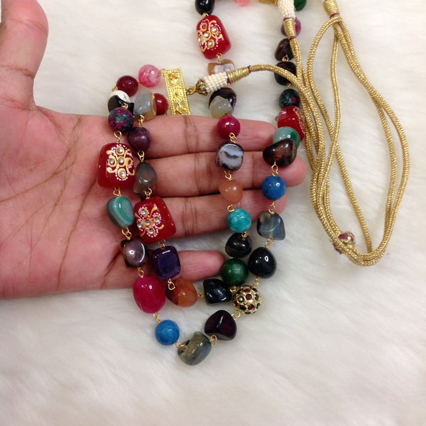 Marvels in Multi color Gemstone Necklace