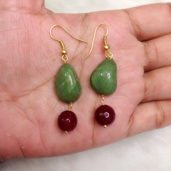 Indigenous Rosewood Red and Green Necklace Set