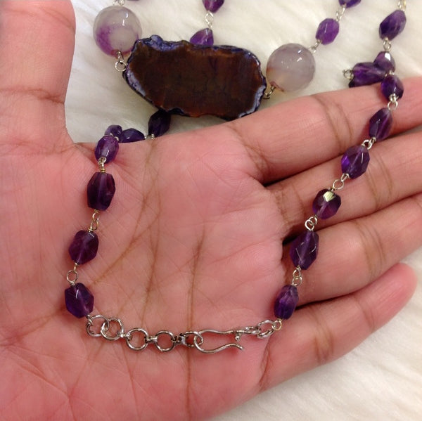 Mystical Amethyst Statement Necklace