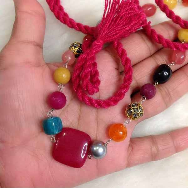Distinguished Multicolor Stone Necklace