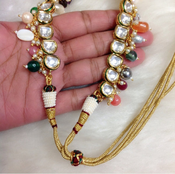 Shimmers of Kundan with Multicolour Choker Necklace Set