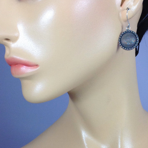 Ethnic Silver Dangler Earrings