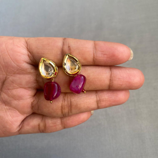 Amazement with Enamel Beads and Gemstone Necklace Set