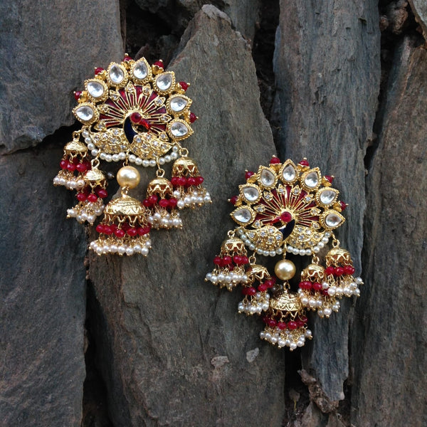 Magnificent Pleasing Peacock Jhumka Earrings