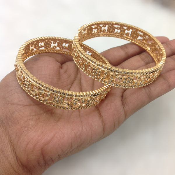 Golden and Cubic Zirconia Bangles