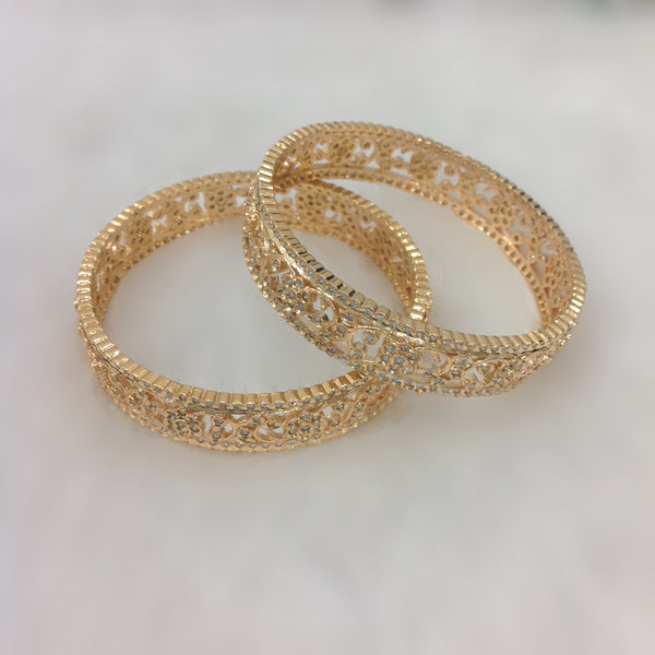 Golden and Cubic Zirconia Bangles