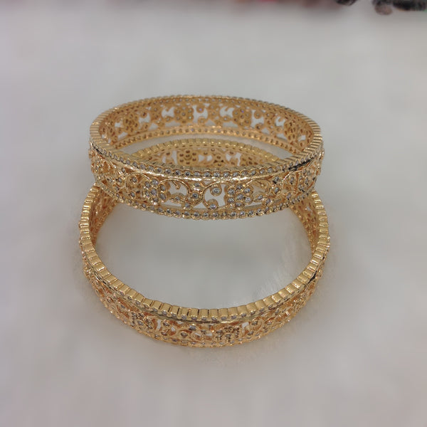 Golden and Cubic Zirconia Bangles