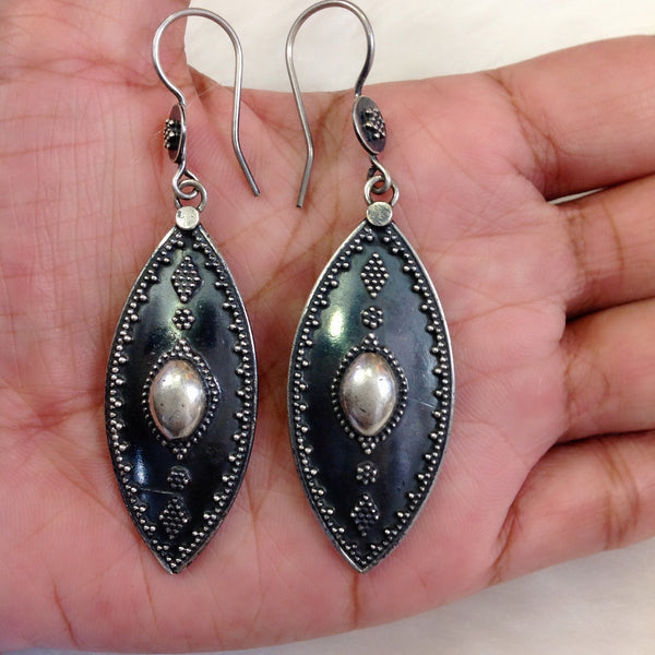 Silver Long Dangler Earrings