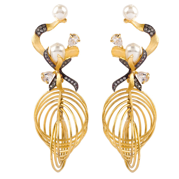 Dancing Damsels Long Earrings