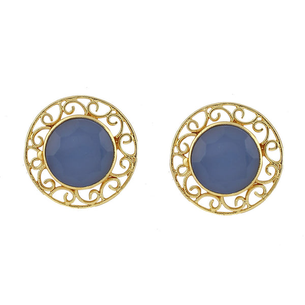 Blue Chalcedony Earrings