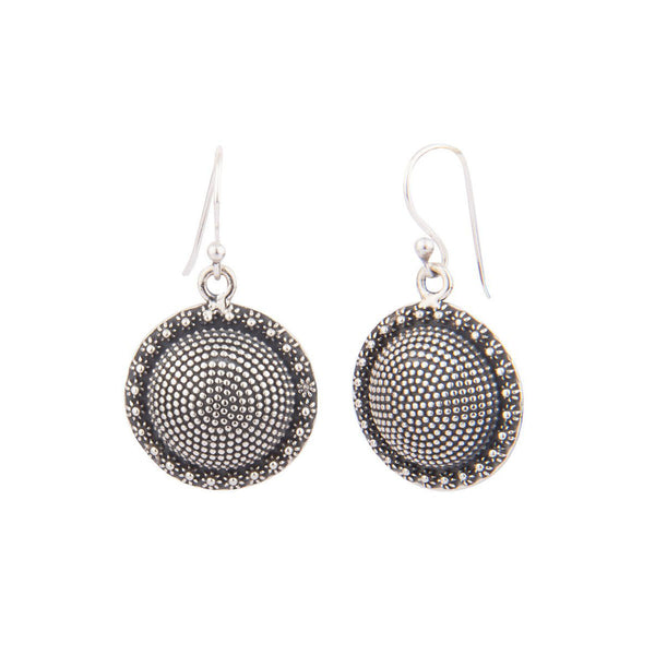 Ethnic Silver Dangler Earrings