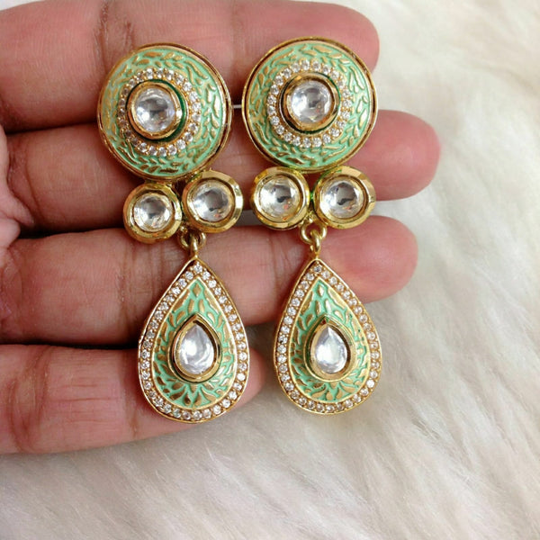 Breathtaking Pastel Green Dangler Earrings