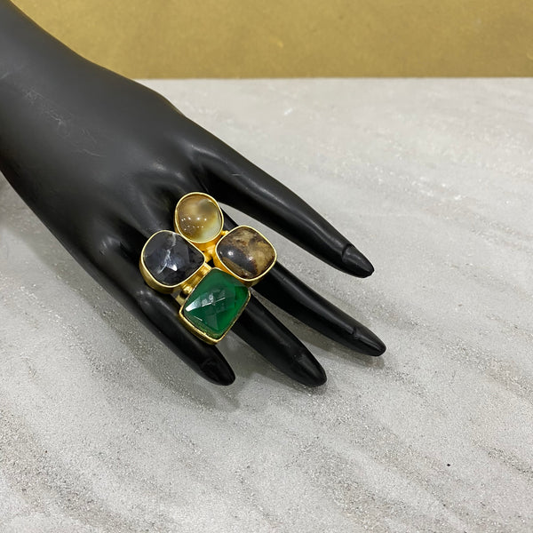 Green with Shades of Brown Ring