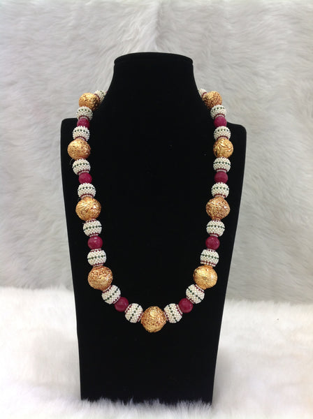 Charismatic Mix Sead Beads with Geru Beads Necklace