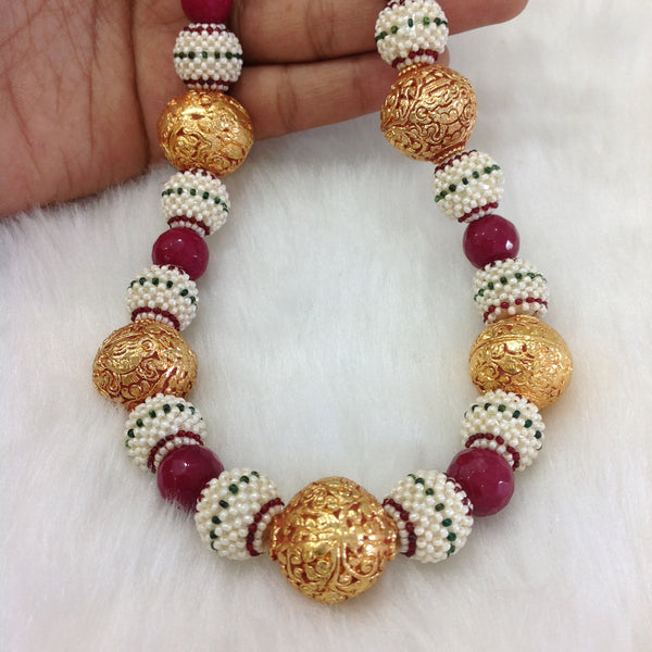Charismatic Mix Sead Beads with Geru Beads Necklace