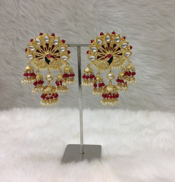 Magnificent Pleasing Peacock Jhumka Earrings