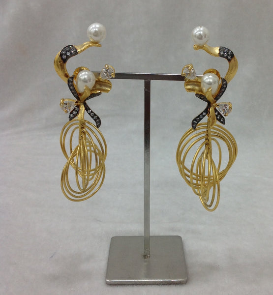 Dancing Damsels Long Earrings