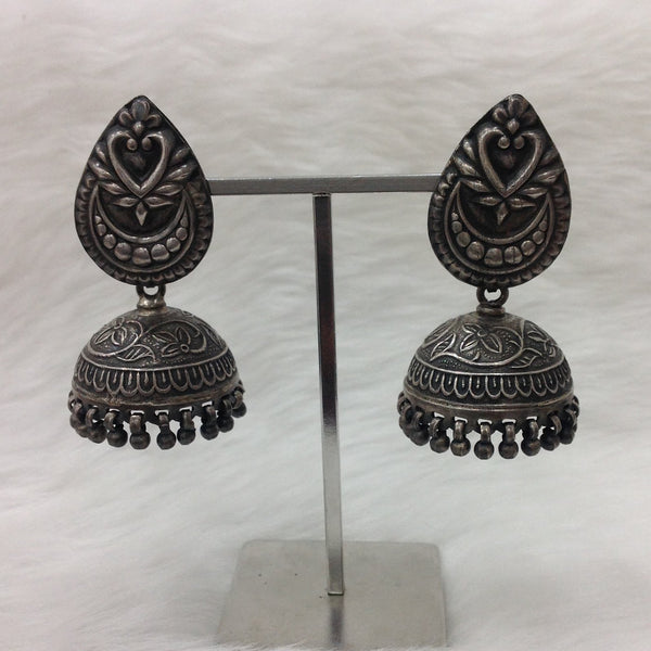 Silver Siren Jhumka Earrings