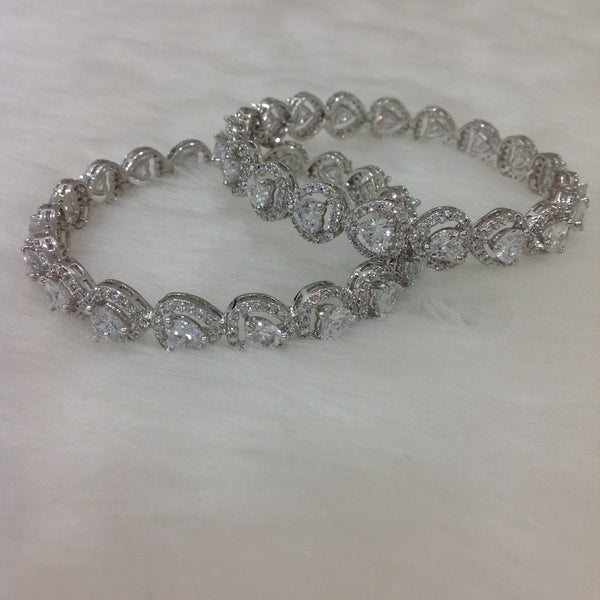 Royal Hearts of Crystals Bangles