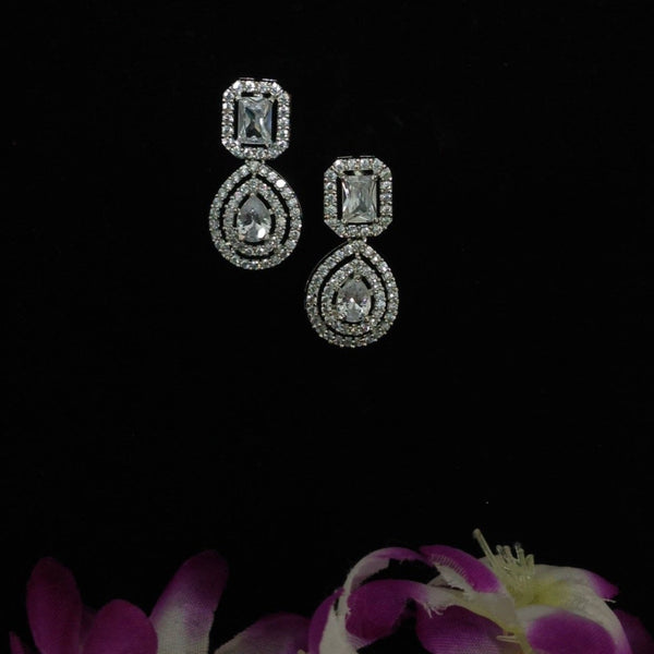 Radiant Droplets of Zircon Earrings