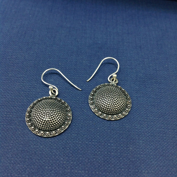 Ethnic Silver Dangler Earrings