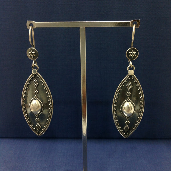 Silver Long Dangler Earrings