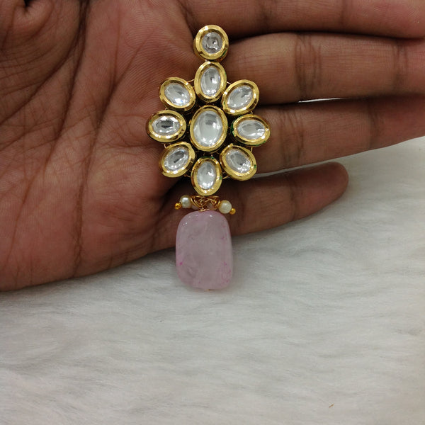 Princess Pastel Pink Kundan Necklace