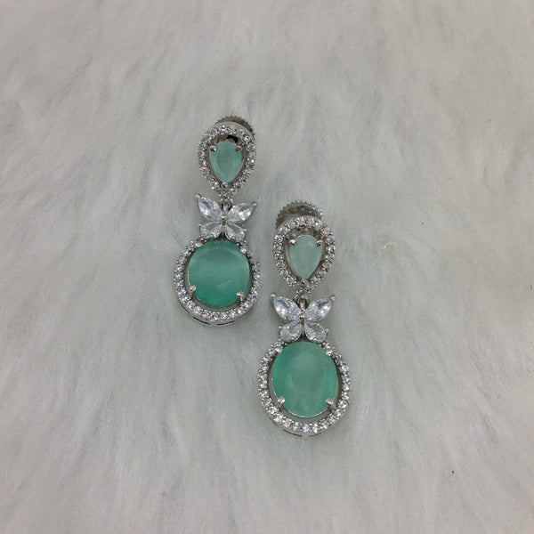 Seafoam Butterfly Cubic Zirconia Earring