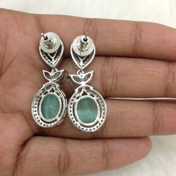 Seafoam Butterfly Cubic Zirconia Earring