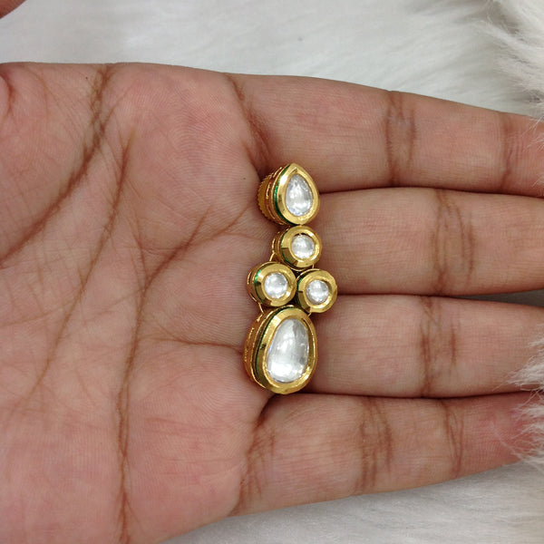 Spherical Oval Beautiful Kundan Choker Necklace Set