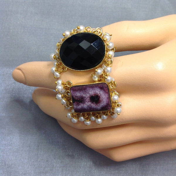 Black Gemstone Ring
