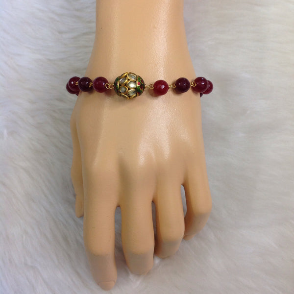 Marvelous Magenta and Kundan Bracelet